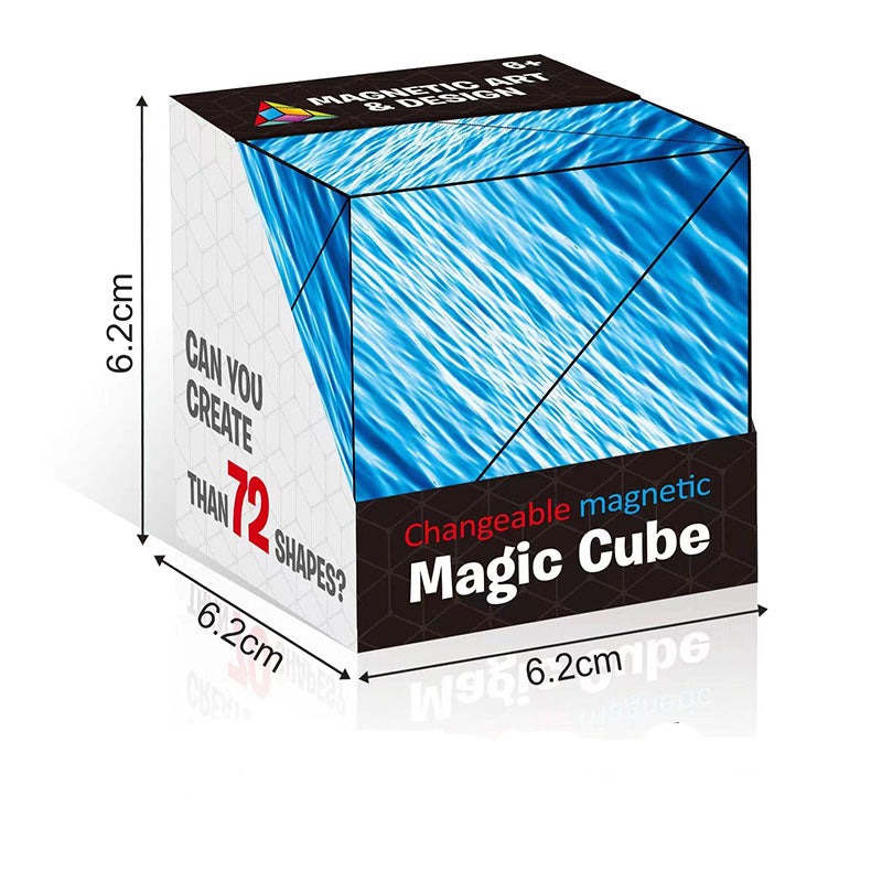 Magical Magnetic Cube 70 Different Shapes Learning Education Kids Toy
