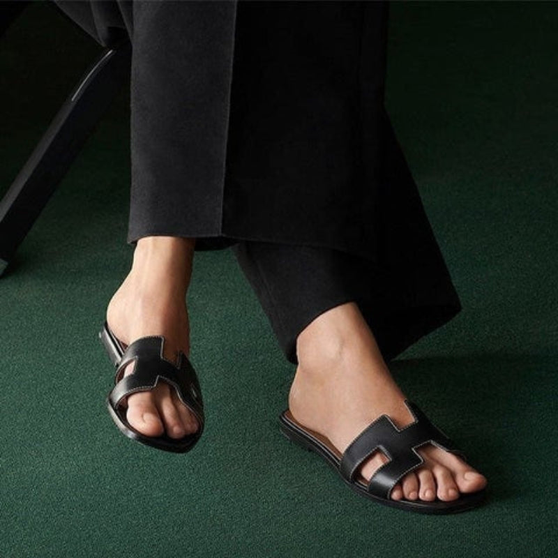 Margot – Flat Strappy Sandals with Non-Slip Sole