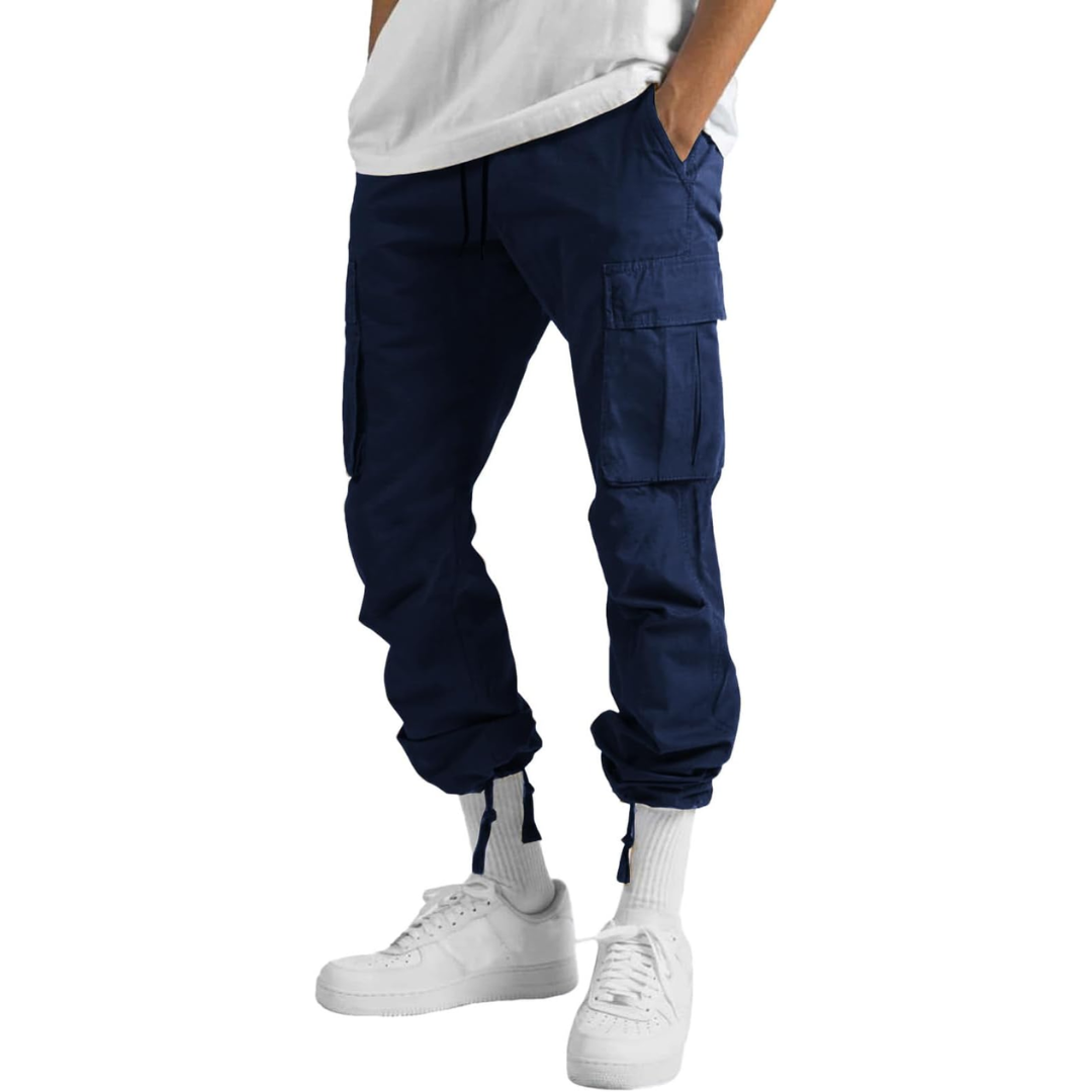 Men's Cotton Cargo Joggers - Arno