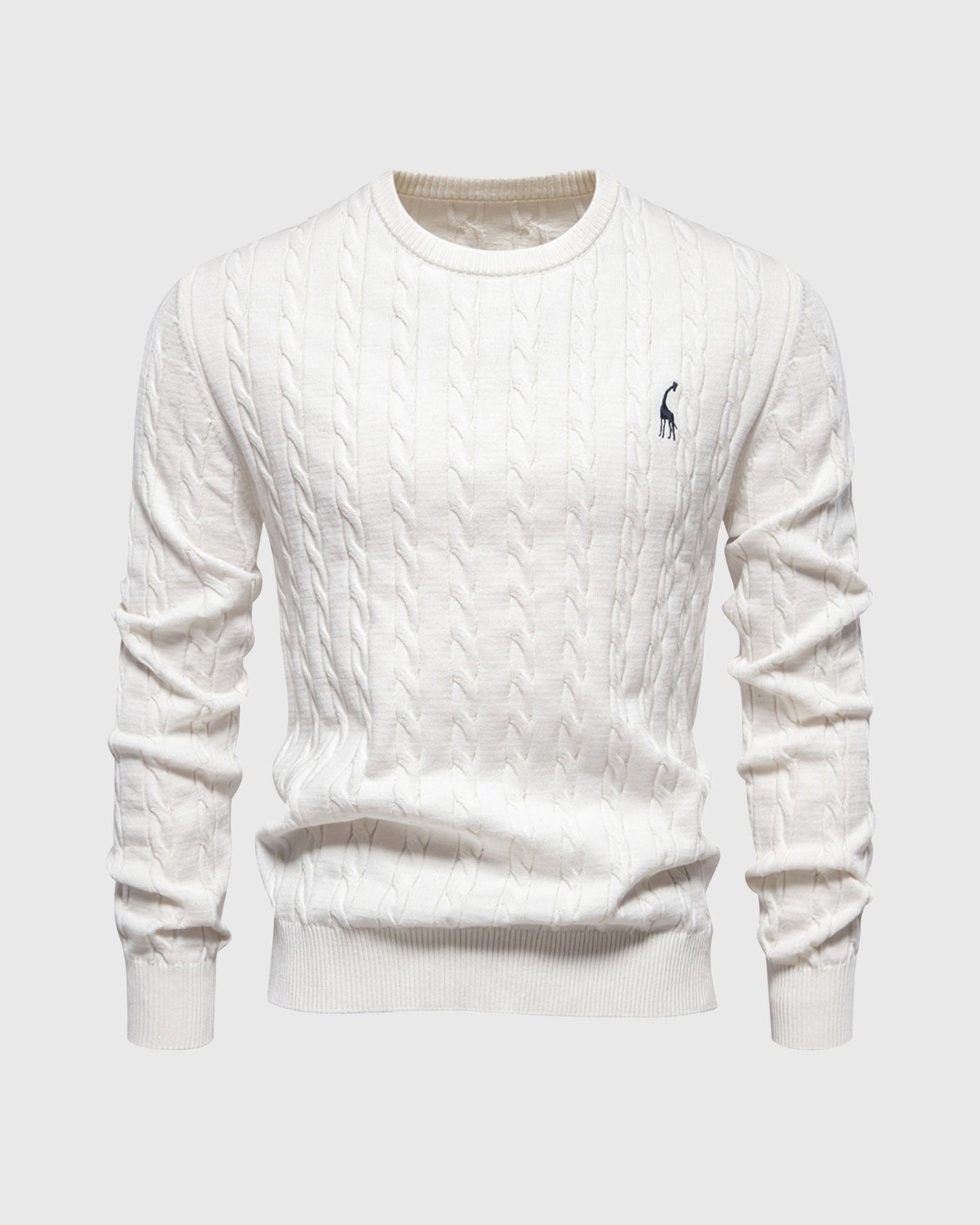Men's Knitted Cotton Jumper - Autumn Edition
