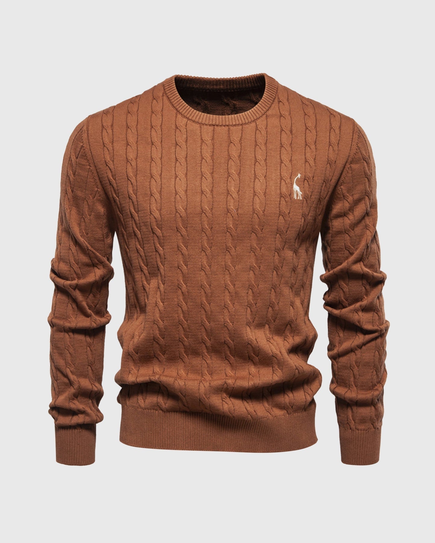 Men's Knitted Cotton Jumper - Autumn Edition