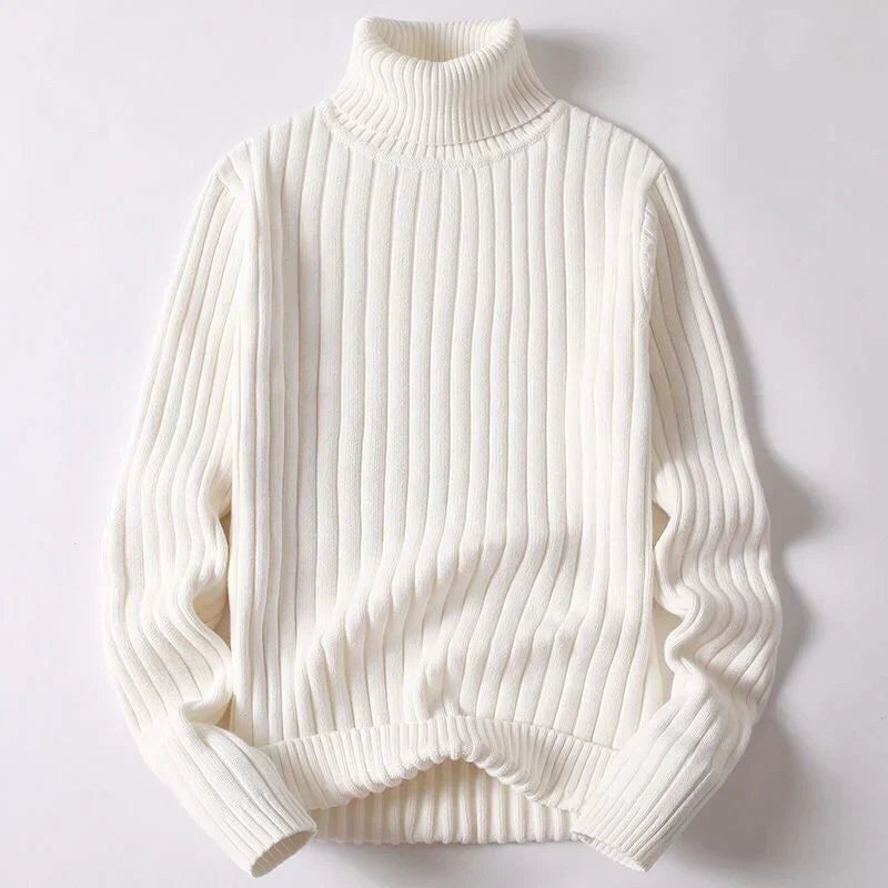 Men's Merino Wool Turtleneck Jumper - Winter Special - Wyatt
