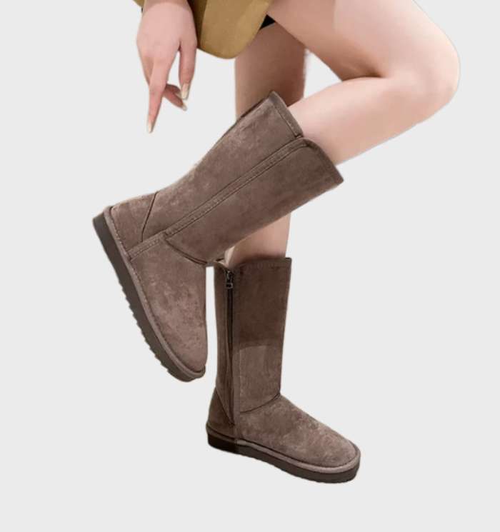 Mylene | warm, waterproof sheepskin winter boots with zip