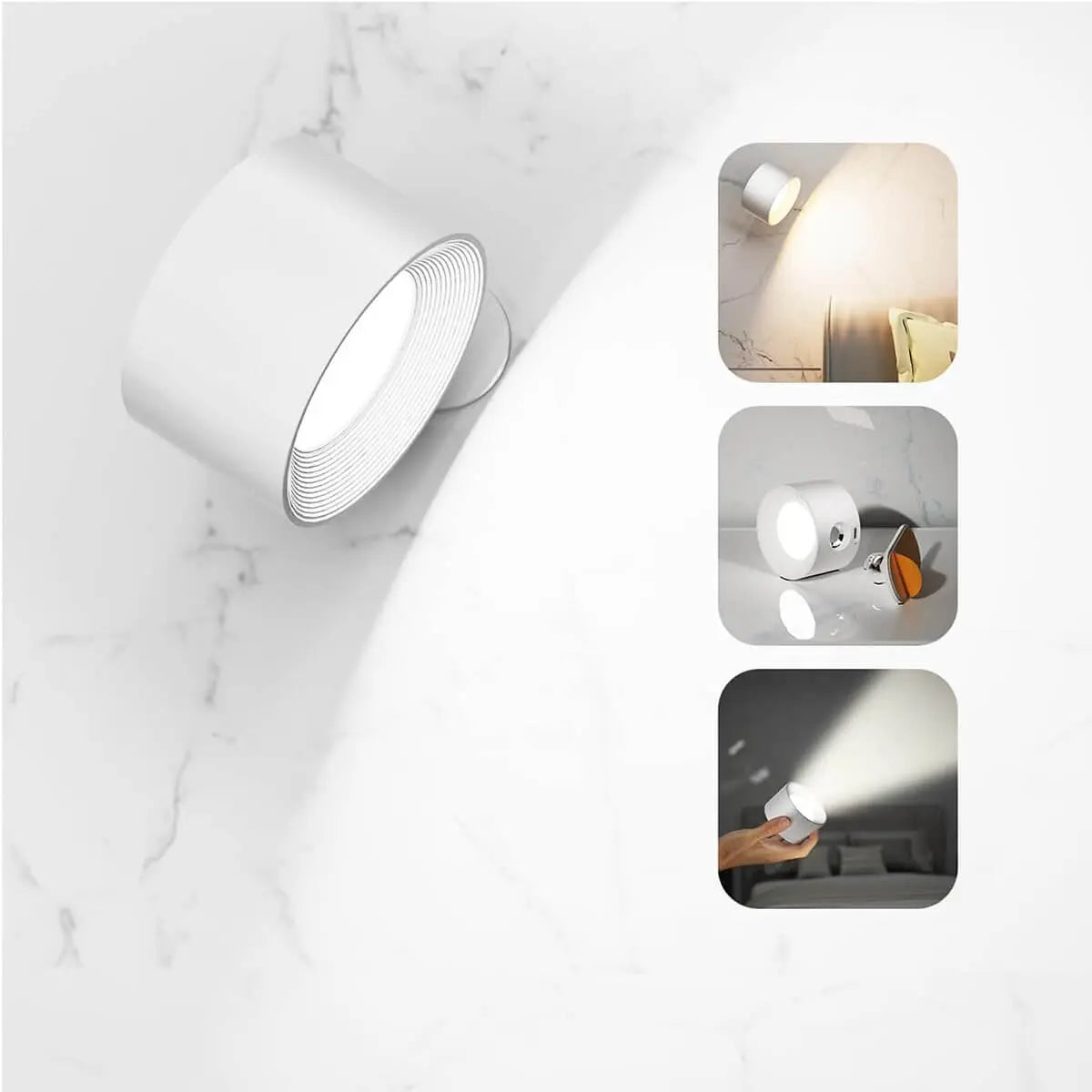 Nordic Light – wireless, rechargeable, and remote-controlled wall lamp in Scandinavian design