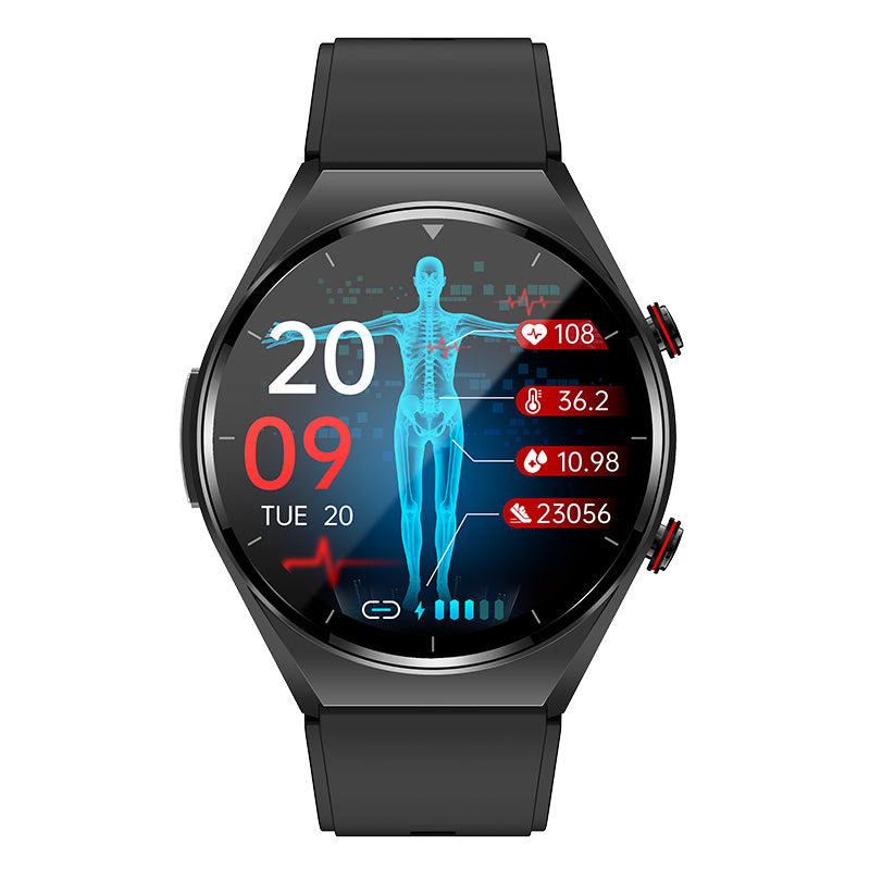 One-Click Blood Sugar | Blood Glucose Blood Pressure ECG | ECG HRV Heart Rate Monitor Health Smart Watch