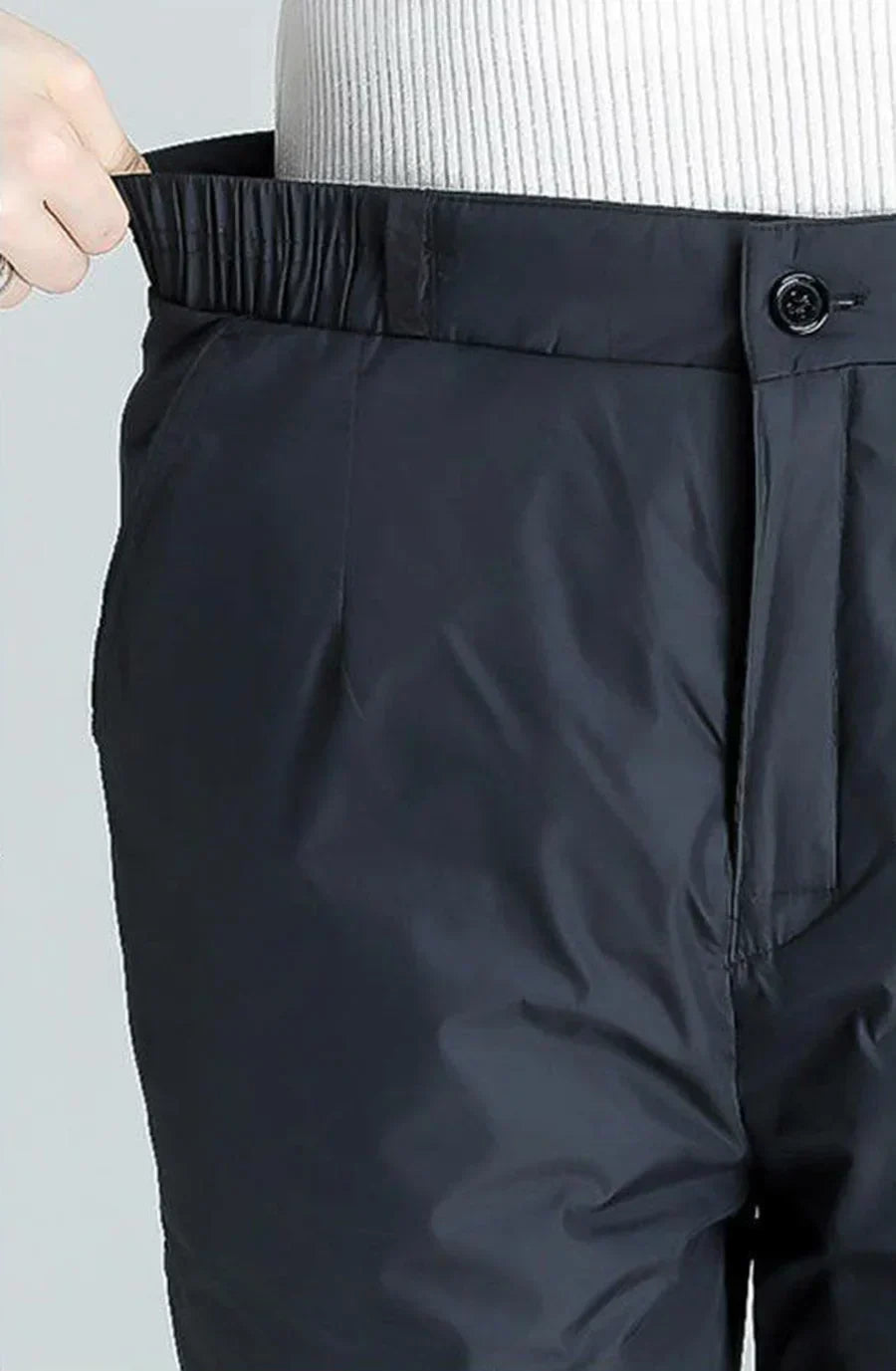 Plus-size straight-cut winter down pants