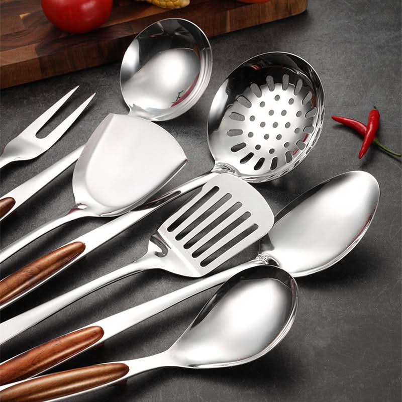 PROCHEF - Stainless Steel Kitchen Utensil Set for Durable, Ergonomic, and Precise Cooking with Stylish Design