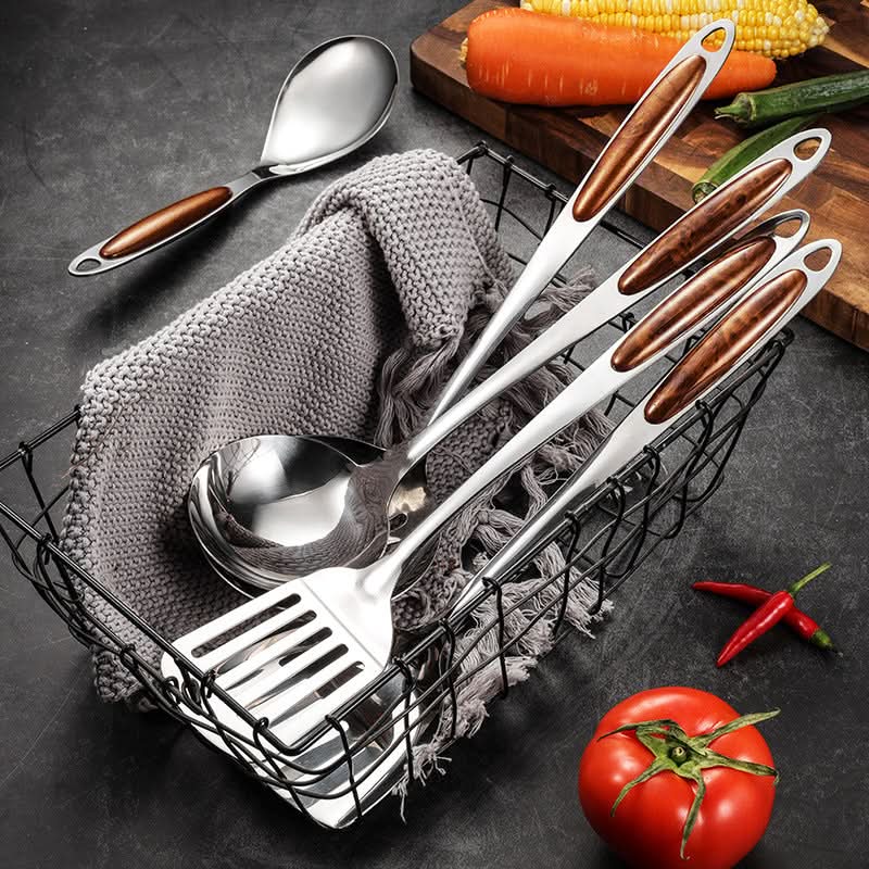 PROCHEF - Stainless Steel Kitchen Utensil Set for Durable, Ergonomic, and Precise Cooking with Stylish Design