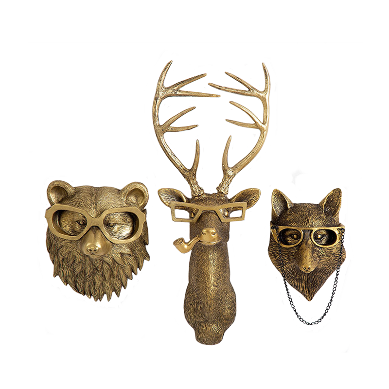 Realistic Frankie Deer Head Wall Mount for Rustic Decoration and Cabin Wall Art