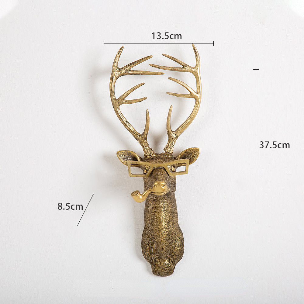 Realistic Frankie Deer Head Wall Mount for Rustic Decoration and Cabin Wall Art
