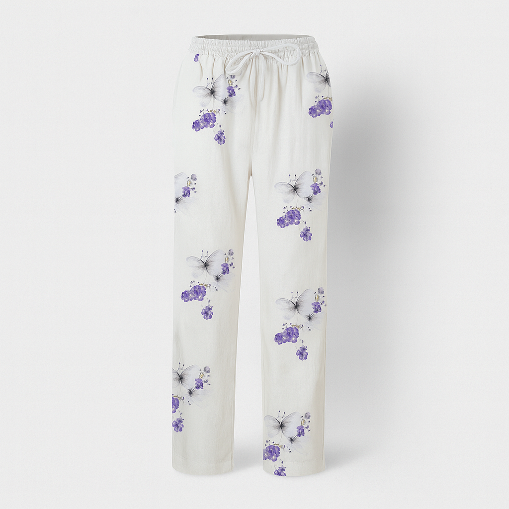 RIVE - Elegant Cotton and Linen Trousers