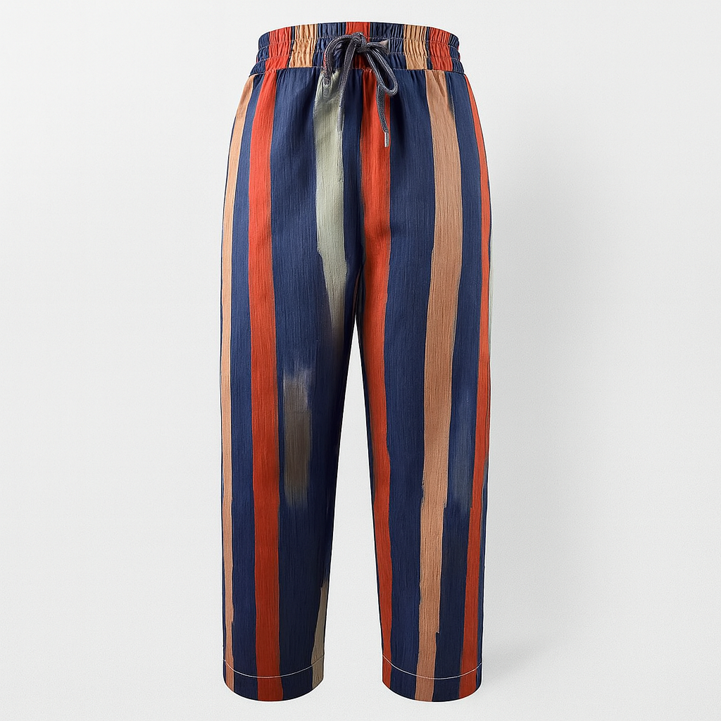 RIVE - Elegant Cotton and Linen Trousers