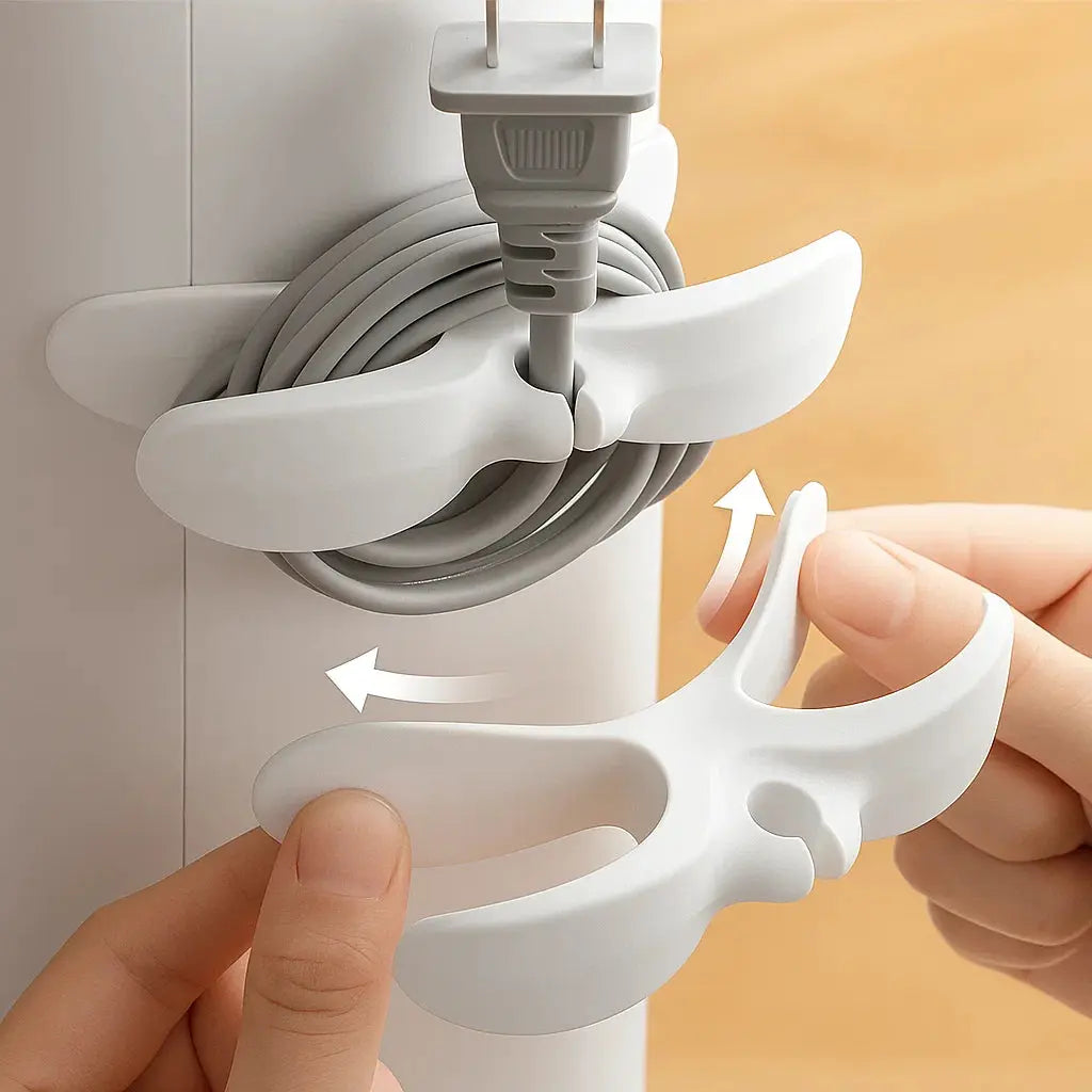 Self-Adhesive Cable Organizer – For More Order in Everyday Life (10 Pieces)