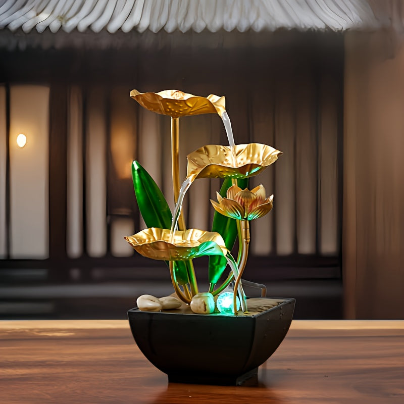 Serene Lotus Indoor Fountain – Soothing and Ambient