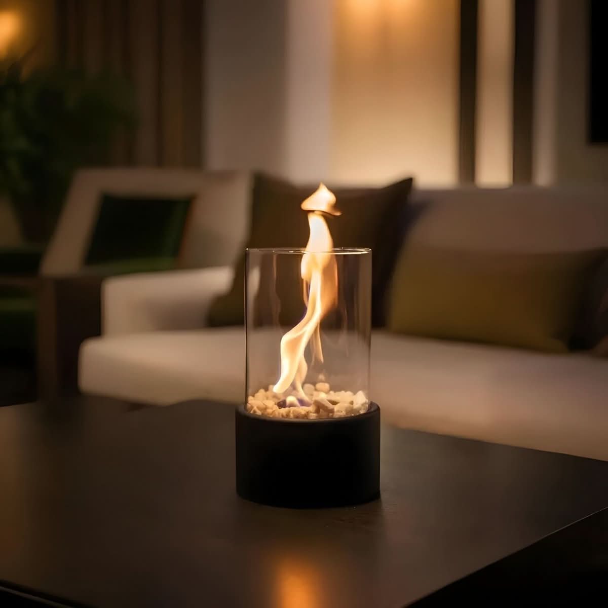 SLEEKFLAME – Smoke-Free Table Fireplace for Stylish Indoor & Outdoor Use