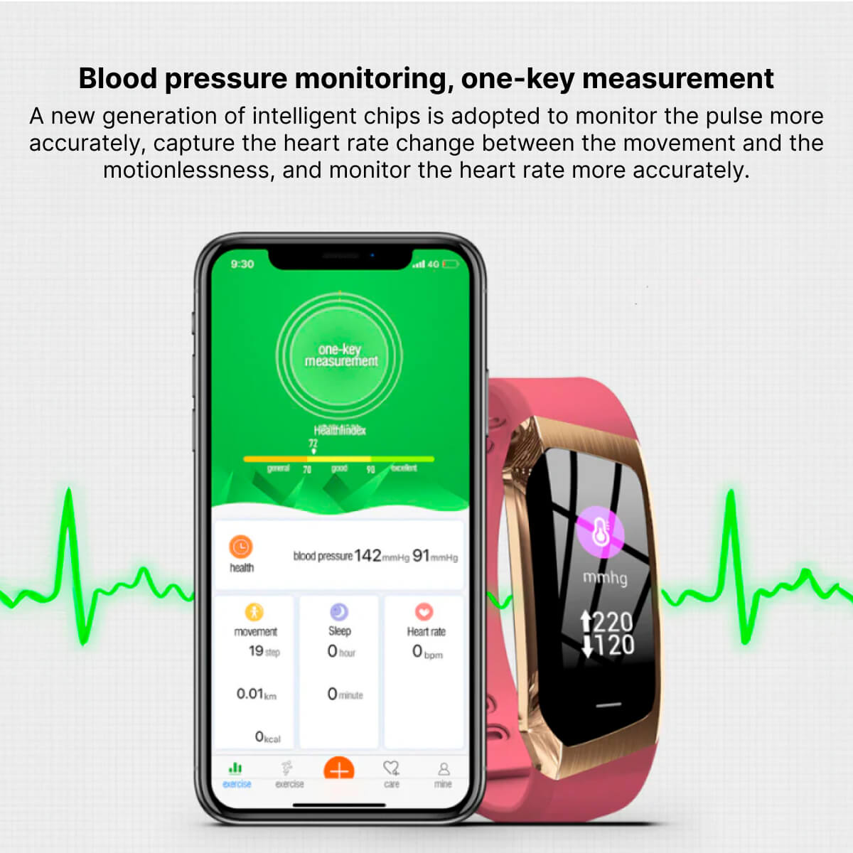 Smart Health Watch: Blood Pressure and Heart Rate Monitoring