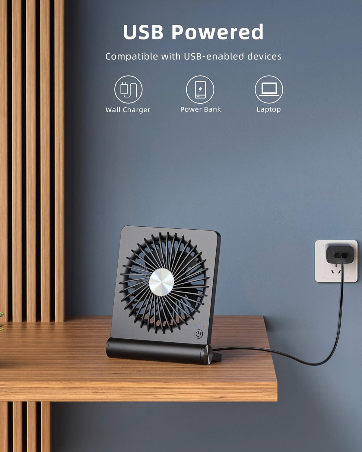 Starker Wind Ultra Quiet Small Table Fan