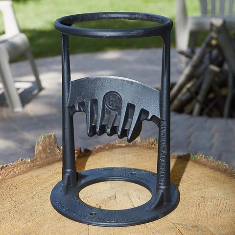 STEADYSPLIT – Safe Cast Iron Firewood Splitting Tool for Easy Winter Preparation
