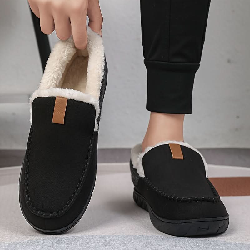 TERRAWOOL – Warm Men's Slip-On Shoes Made of Man-Made Wool