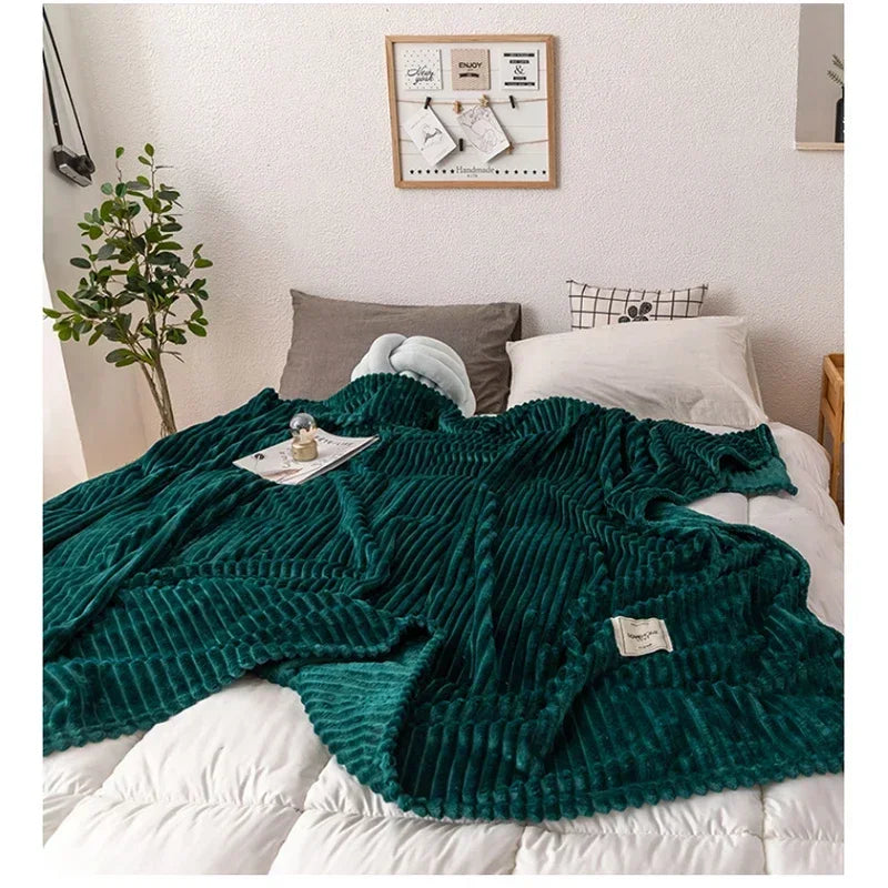 Thick Flannel Autumn Blanket - WarmHaven