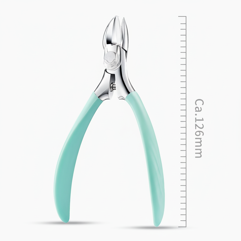 TOENAIL CLIPPER - Ergonomic stainless steel toenail clipper for precise and safe cutting of thick nails in seniors' daily life