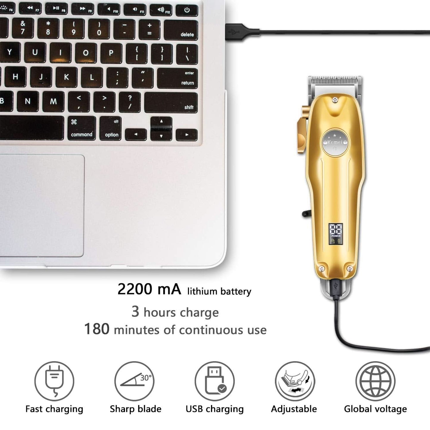 TRIMMAXX PRO 3 – 3-in-1 Hair Trimmer & Shaver for Professional Precision