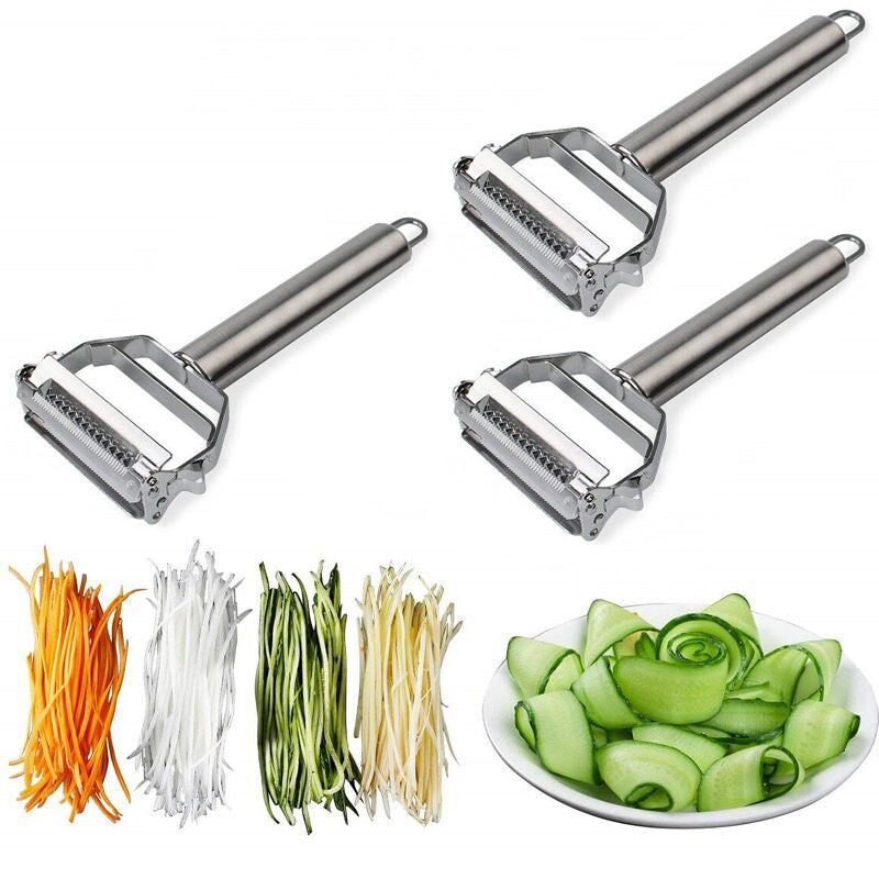 Ultra-Sharp Stainless Steel Multifunction Vegetable Peeler & Julienne Cutter