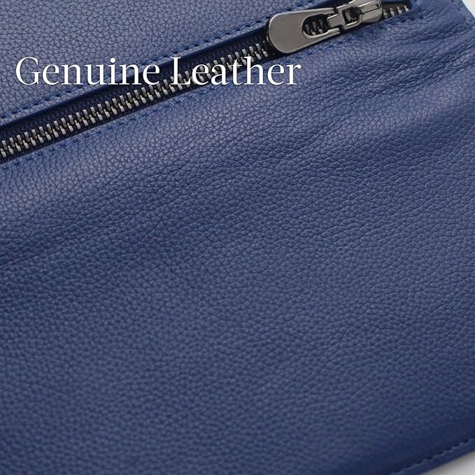 Ultra-thin RFID Blocking Leather Card Wallet - Renée