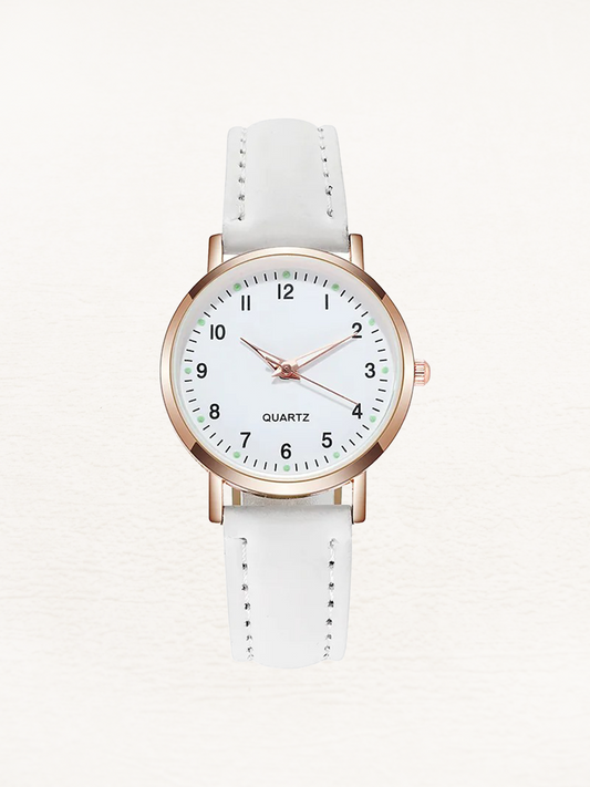 Valeria Leren Rose Gold Women's Watch