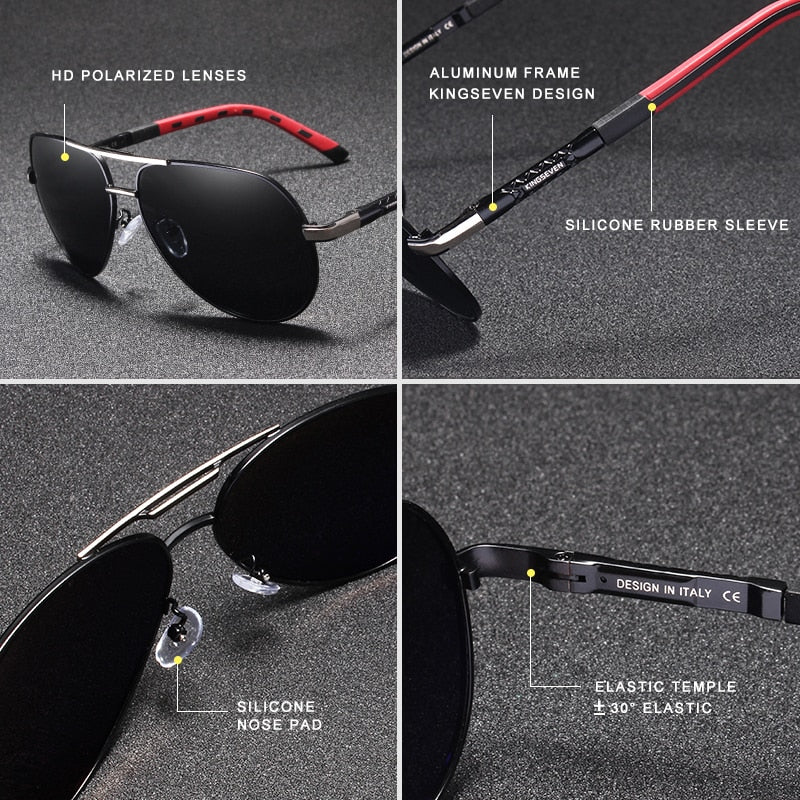 Vintage Aluminum Polarized Sunglasses for Men