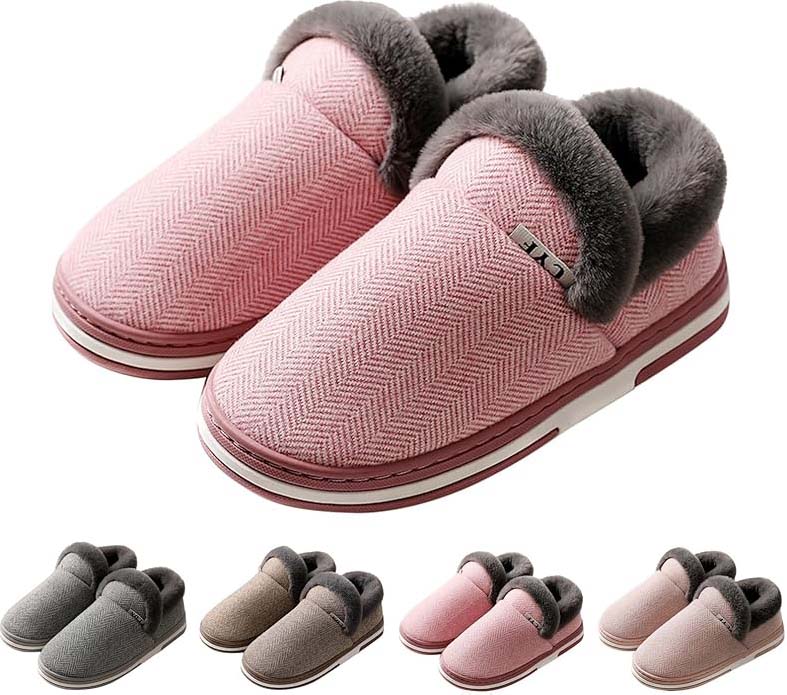 Warm Indoor Slippers with Non-Slip Sole
