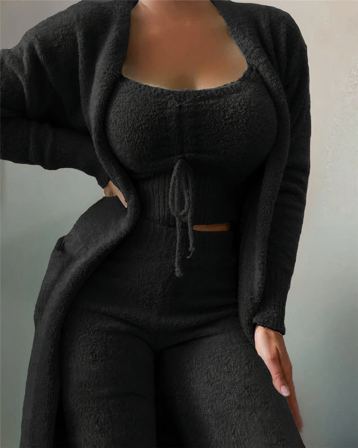 Winter 3-piece pajama set - Paisley