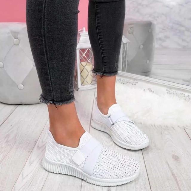 Women's Slip-On Sneaker with Velcro | Improve Your Walking Posture!