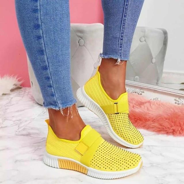 Women's Slip-On Sneaker with Velcro | Improve Your Walking Posture!