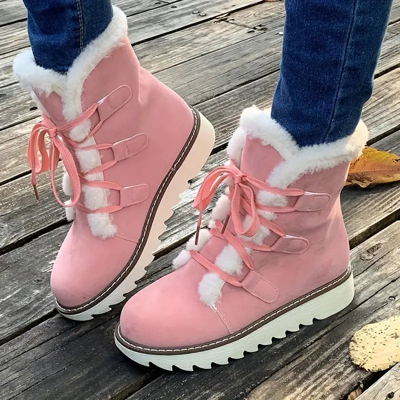 Women's Snow Boots with Faux Fur Lining
