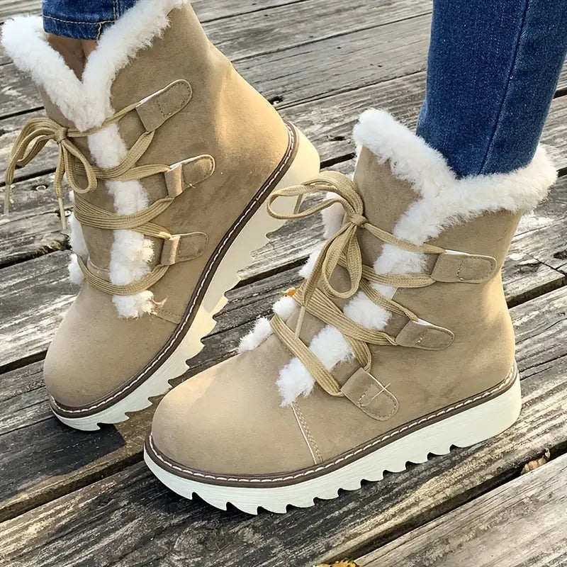 Women's Snow Boots with Faux Fur Lining