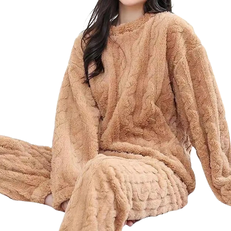 Women's Warm Fleece Pajama Set
